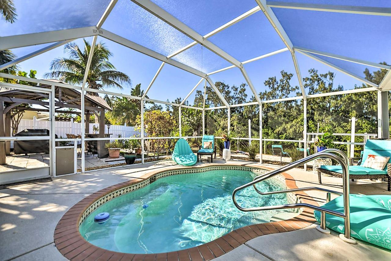 Waterfront Bradenton Home Heated Pool And Fire Pit Exterior photo