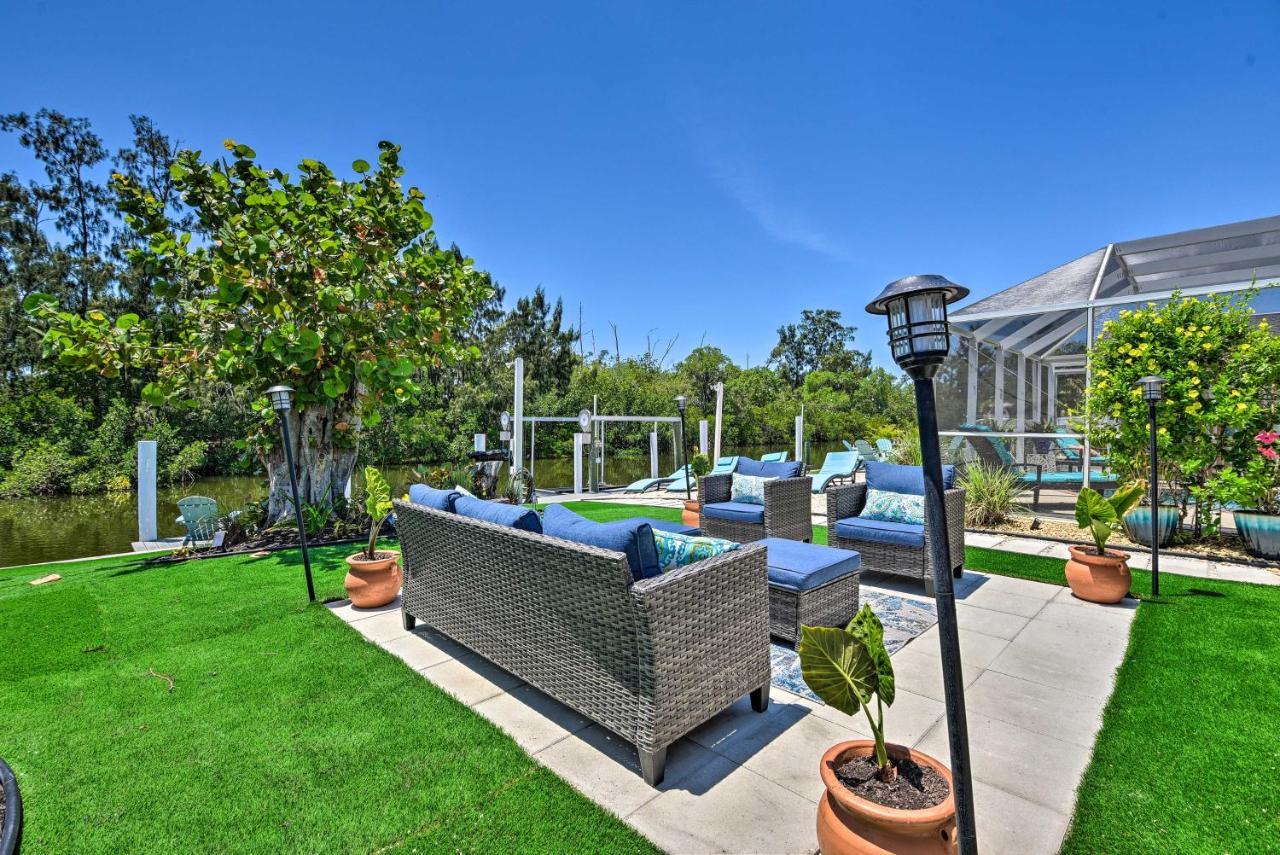 Waterfront Bradenton Home Heated Pool And Fire Pit Exterior photo