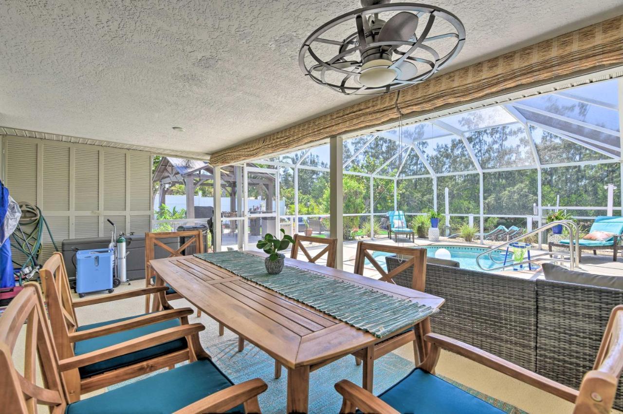 Waterfront Bradenton Home Heated Pool And Fire Pit Exterior photo